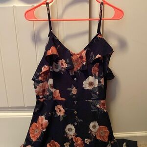 Altard State maxi dress 
Button detail on front, floral pattern, size zipper